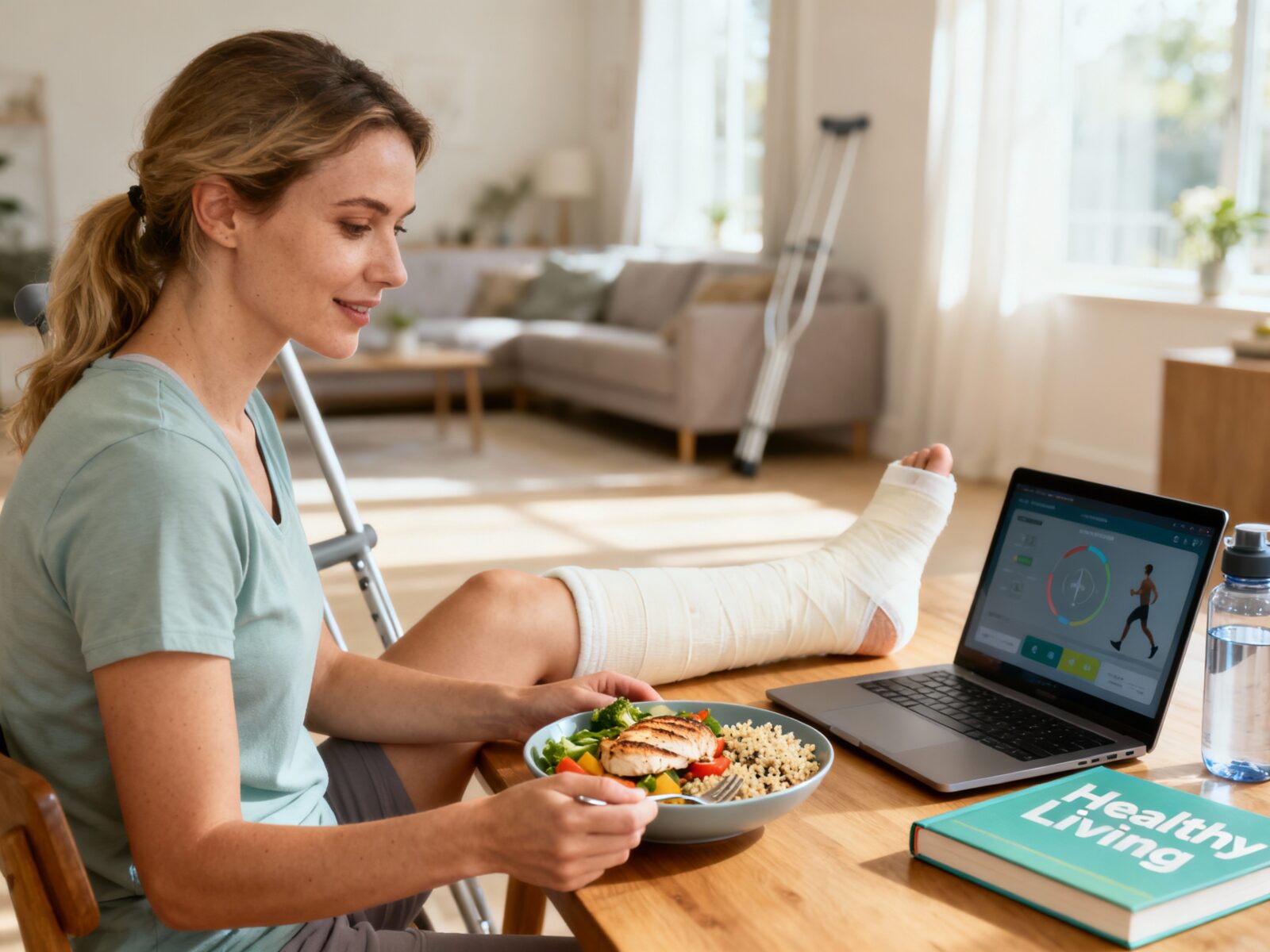 Jak schudnąć ze złamaną nogą?