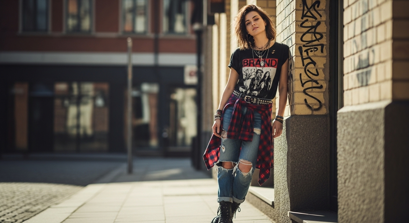 Styl grunge - co to jest i jak stworzyć rockową stylizację?